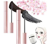 Onlymay Mascara, Onlymay Waterproof Mascara, 3D Curling Eyelash Iron Mascara, Long-Lasting Waterproof & Smudge-Proof, Embrace the Allure of Long, Thick Lashes (Black+Brown)