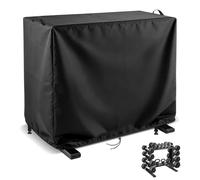 Onlyme Housse de support d'haltères 500D très résistante et imperméable avec cordon de serrage - Housse de rangement anti-poussière pour salle de sport - 135 x 70 x 96 cm