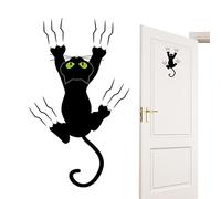 Onlynery Autocollant de décalque de Chat de Voiture, Stickers muraux de Voiture de Chat de Dessin animé, Autocollant de décalcomanie d'insigne d'emblème arrière de Voiture de Chat de Dessin animé