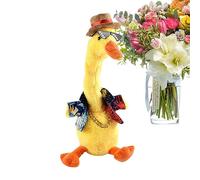 Onlynery Canard Jaune Dansant,Mimic Toy Neck Shaking Stuffed Light-Up Tone Apprentissage | Jouet Sons d'animaux pour garçons Filles, Jouet Qui répète ce Que Vous Dites, Canard en Peluche