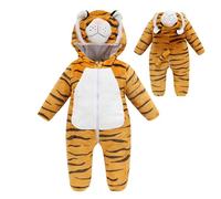 Onlynery Costume de Tigrou pour tout-petits - Costume de bébé doux et respirant,Costumes d'Halloween pour bébé garçon avec motif animal, combinaison tigre lavable en machine pour usage intérieur