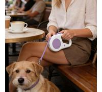 Onlynery Laisse Rétractable Pour Chien D'Extérieur - 5m Ruban Tracteur Pour Animal De Compagnie Extensible Avec LED,Longe pour Chien - Pour Parc D'Aventure, Voyage, Exercice, Plage, Camping, Randonnée