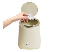 Onlynery Petite Poubelle avec Couvercle,Push Poubelles - Petite Poubelle de comptoir Moderne et Mignonne avec Couvercle pour Voiture, Salle de Bain, Cuisine, buanderie
