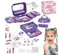 Onlynery Play Makeup,Kit de maquillage pour tout-petits,Maquillage lavable pour petites filles - Kit de maquillage pour tout-petits, princesse petites filles, kit de d'anniversaire avec