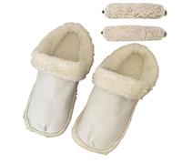 Onlynery Semelles moelleuses avec lacets - Chaussons unisexes doux pour l'intérieur et la randonnée - Pour l'extérieur, l'hiver, la vie quotidienne, l'intérieur et la maison