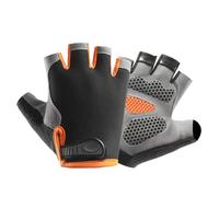 OnlyPRIME Gants de Musculation Hommes et Femmes - Gants de Fitness antidérapants avec Gel | Mitaines Sport Respirantes pour Accessoires Fitness et Musculation (Orange, M)