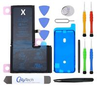 OnlyTech - Batterie Premium de Remplacement pour iPhone X - 2716mAh, Identique à l'Original - Kit 12 Outils Professionnels et adhésif écran Inclus