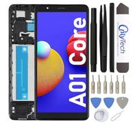 OnlyTech - Écran LCD Complet avec châssis assemblé de Remplacement pour Samsung Galaxy A01 Core (SM-A013F) avec kit de réparation 15 Outils