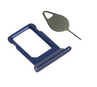 OnlyTech - Tiroir de la Carte SIM de Remplacement pour iPhone 12 Bleu - avec Joint d'étanchéité installé + Outil d'extraction