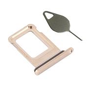 OnlyTech - Tiroir de la Carte SIM de Remplacement pour iPhone 12 Pro Max Or - avec Joint d'étanchéité installé + Outil d'extraction