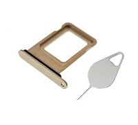 OnlyTech - Tiroir de la Carte SIM de Remplacement pour iPhone 13 Pro Or - avec Joint d'étanchéité installé + Outil d'extraction