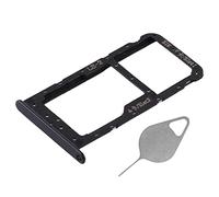 OnlyTech - Tiroir/Support de la Carte Double sim et Carte mémoire Micro SD du Huawei Honor 9 Lite Noir + Outil d'extraction