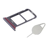 OnlyTech - Tiroir/Support de la Carte Double sim et Carte mémoire Micro SD du Huawei Mate 10 Pro Noir + Outil d'extraction