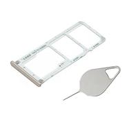 OnlyTech - Tiroir/Support de la Carte Double sim et Carte mémoire Micro SD du Xiaomi Mi A2 Lite Or + Outil d'extraction