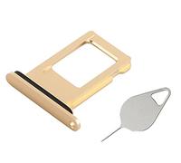 OnlyTech - Tiroir/Support de la Carte sim de Remplacement pour l'iPhone XR Jaune - avec Joint d'étanchéité installé + Outil d'extraction