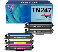 ONLYU TN247 TN-243CMYK Compatible pour Toner Brother DCP-L3550CDW TN243 Brother TN243CMYK Toner Brother MFC-L3750CDW MFC-L3770CDW HL-L3270CDW HL-L3230CDW HL-L3210CWDCP-L3510CDW (Pack de 5)