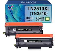 ONLYU Toner TN2510 TN2510XL TN 2510XL TN-2510 XL Compatible avec Brother HL-L2400DWE HL-L2400DW HL-L2445DW DCP-L2627DWE MFC-L2800DW DCP-L2660DW DCP-L2665DW MFC-L2827DWXL MFC-L2860DWE (2 Noir)