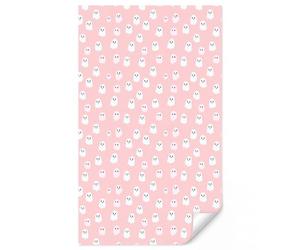 OnlyWow© Papier Peint Intissé 140x240 cm Pour Chambre D'Enfant Bébé Salle De Jeux Mural Wallpaper Déco Papiers Peints Enfants Fantômes - Motif - Rose