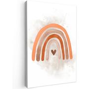 OnlyWow© Poster De Jardin 40x60 cm Original Mur Tableau Decoration Murale Balcon Peinture Tableaux Terrasse Impression Art Mural Deco Décoratif Muraux Arc-en-Ciel - Bohème - Enfants - Aquarelle