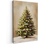 OnlyWow© Poster De Jardin 80x120 cm Original Mur Tableau Decoration Murale Balcon Peinture Tableaux Terrasse Impression Art Mural Deco Décoratif Muraux Noël - Atmosphère - Vert
