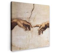 OnlyWow© Tableau De Jardin 100x100 cm Original Mur Decoration Balcon Murale Peinture Tableaux Terrasse Impression Art Mural Deco Décoratif Muraux Adam - Michel-Ange - Peinture - Création d'Adam