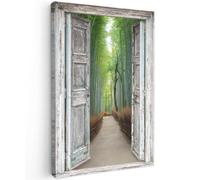 OnlyWow© Tableau De Jardin 100x150 cm Impressions Toiles Reproductions Décoration Moderne sur Mural Decoratifs Photo Bambou - Japon - Transparent - Forêt