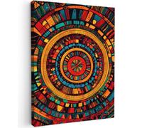 OnlyWow© Tableau De Jardin 70x100 cm Impressions Toiles Reproductions Décoration Moderne sur Mural Decoratifs Photo Mandala - Cercles - Motifs