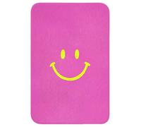 OnlyWow© Tapis Bain 40x60 cm Non Slip Bath Mat Douche Absorbant Toilette Decoration Antidérapant Lavable Accessoire Baignoire Innovant Smiley - gaieté - Rose