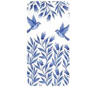 OnlyWow© Tapis Bain 60x120 cm Non Slip Bath Mat Douche Absorbant Toilette Decoration Antidérapant Lavable Accessoire Baignoire Innovant Moderne - Oiseaux - Delftware