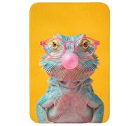 OnlyWow© Tapis Bain 60x90 cm Non Slip Bath Mat Douche Absorbant Toilette Decoration Antidérapant Lavable Accessoire Baignoire Innovant Caméléon - Chewing-Gum - Coloré