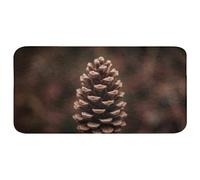 OnlyWow© Tapis Bain Rectangulaire 120x60 cm Non Slip Bath Mat Douche Absorbant Antidérapant Lavable Accessoire Baignoire Innovant Pomme pin - Forêt - Automne - Marron - Atmosphérique