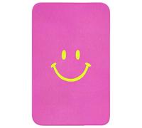 OnlyWow© Tapis Bain Rectangulaire 50x80 cm Non Slip Bath Mat Douche Absorbant Antidérapant Lavable Accessoire Baignoire Innovant Smiley - gaieté - Rose