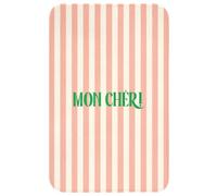 OnlyWow© Tapis Bain Rectangulaire 50x80 cm Non Slip Bath Mat Douche Absorbant Antidérapant Lavable Accessoire Baignoire Innovant Rose pâle - Vert - Rayures - Mon Chéri