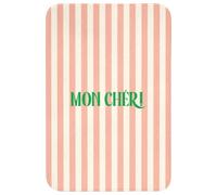 OnlyWow© Tapis Bain Rectangulaire 60x90 cm Non Slip Bath Mat Douche Absorbant Antidérapant Lavable Accessoire Baignoire Innovant Rose pâle - Vert - Rayures - Mon Chéri