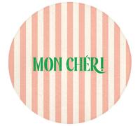 OnlyWow© Tapis Bain Rond 70x70 cm Non Slip Bath Mat Douche Absorbant Decoration Antidérapant Lavable Accessoire Baignoire Innovant Rose pâle - Vert - Rayures - Mon Chéri