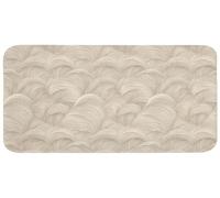OnlyWow© Tapis De Bain 120x60 cm Douche Decoration Absorbant Antidérapant Lavable Non Slip Bath Mat WC Accessoire Baignoire Arches - Motif - Beige