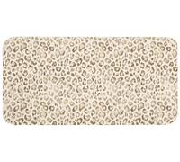 OnlyWow© Tapis De Bain 120x60 cm Douche Decoration Absorbant Antidérapant Lavable Non Slip Bath Mat WC Accessoire Baignoire Léopard - Classique - Beige
