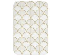 OnlyWow© Tapis De Bain 40x60 cm Douche Decoration Absorbant Antidérapant Lavable Non Slip Bath Mat WC Accessoire Baignoire Mosaïque - Arches - Or