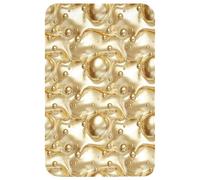 OnlyWow© Tapis De Bain 50x80 cm Douche Decoration Absorbant Antidérapant Lavable Non Slip Bath Mat WC Accessoire Baignoire Liquide - Gouttes - Or