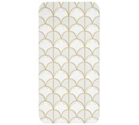OnlyWow© Tapis De Bain 60x120 cm Douche Decoration Absorbant Antidérapant Lavable Non Slip Bath Mat WC Accessoire Baignoire Mosaïque - Arches - Or
