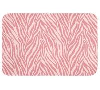 OnlyWow© Tapis De Bain 60x40 cm Douche Decoration Absorbant Antidérapant Lavable Non Slip Bath Mat Accessoire Baignoire Zebra - Imprimé - Rose