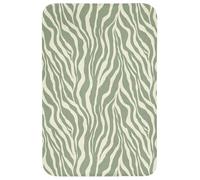 OnlyWow© Tapis De Bain 60x90 cm Douche Decoration Absorbant Antidérapant Lavable Non Slip Bath Mat Accessoire Baignoire Zèbre - Motif - Vert