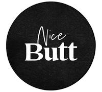 OnlyWow© Tapis De Bain 70x70 cm Douche Decoration Absorbant Antidérapant Lavable Non Slip Bath Mat Accessoire Baignoire Citations - Joli Cul - Noir - Proverbes