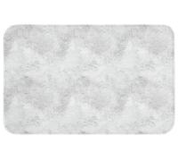 OnlyWow© Tapis De Bain 80x50 cm Douche Decoration Absorbant Antidérapant Lavable Non Slip Bath Mat WC Accessoire Baignoire Gris Clair - Brut - Subtil
