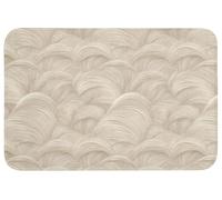 OnlyWow© Tapis De Bain 90x60 cm Douche Decoration Absorbant Antidérapant Lavable Non Slip Bath Mat WC Accessoire Baignoire Arches - Motif - Beige