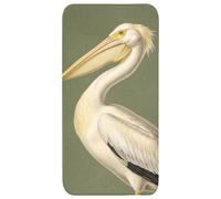 OnlyWow© Tapis De Bain Rectangulaire 60x120 cm Douche Decoration Absorbant Antidérapant Lavable Non Slip Bath Mat Accessoire Baignoire Pélican - Blanc - Oiseau - Classique - Nature
