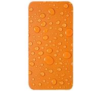 OnlyWow© Tapis De Bain Rectangulaire 60x120 cm Douche Decoration Absorbant Antidérapant Lavable Non Slip Bath Mat Accessoire Baignoire Eau - Gouttes - Orange