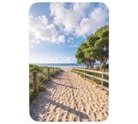OnlyWow© Tapis De Bain Rectangulaire 60x90 cm Douche Decoration Absorbant Antidérapant Lavable Non Slip Bath Mat Accessoire Baignoire Plage - Océan - Nature