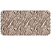 OnlyWow© Tapis De Douche 120x60 cm Bain Decoration Absorbant Antidérapant Lavable Non Slip Bath Mat WC Accessoire Baignoire Zèbre - Motif - Noir - Blanc