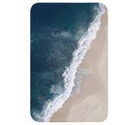 OnlyWow© Tapis De Douche 40x60 cm Bain Decoration Absorbant Antidérapant Lavable Non Slip Bath Mat WC Accessoire Baignoire Plage - Mer - Vagues